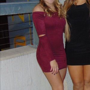 Velvet Burgundy Dress